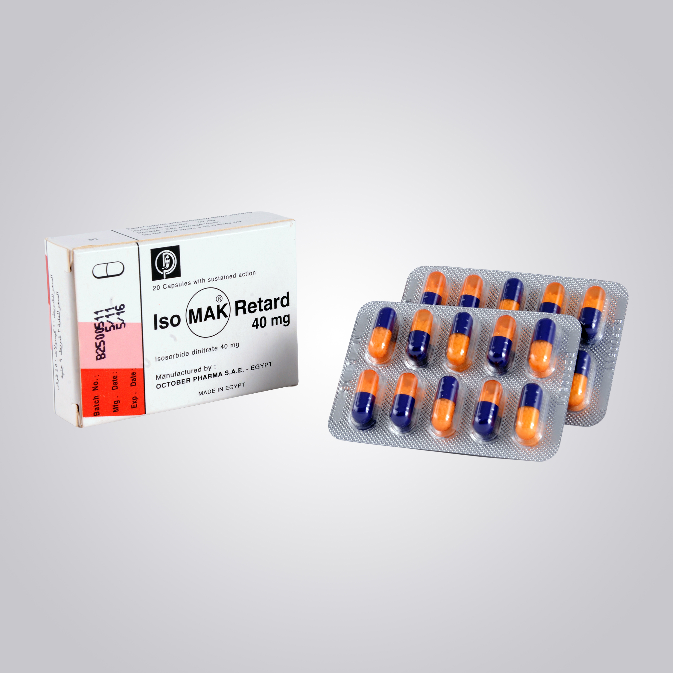 Isomak Retard 40 mg Capsule